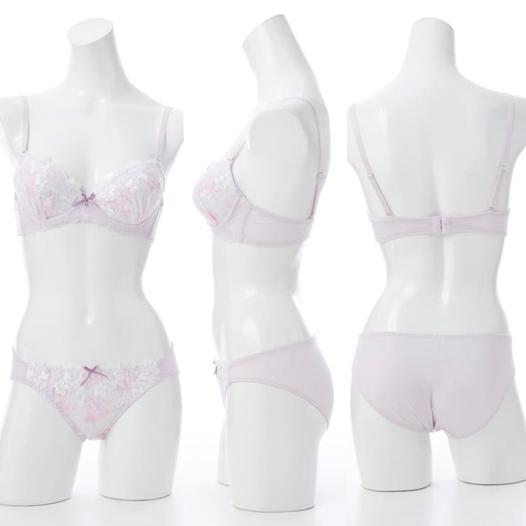 【EFカップ】フェミニンフラワープリント３/４モールドカップブラ＆ショーツ | palissee | 詳細画像5 