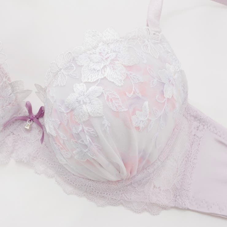 【EFカップ】フェミニンフラワープリント３/４モールドカップブラ＆ショーツ | palissee | 詳細画像7 