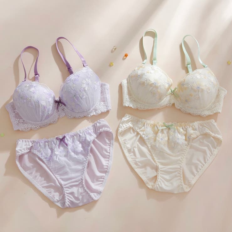 【EFカップ】エンブロイダリー３/４モールドカップブラ＆ショーツ | palissee | 詳細画像12 