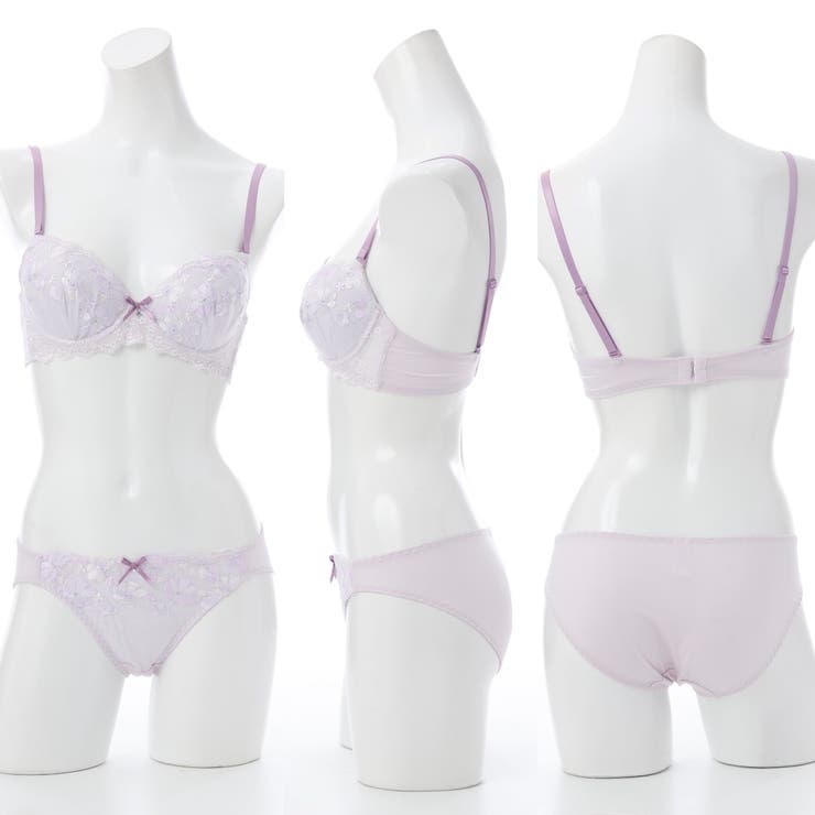 【EFカップ】エンブロイダリー３/４モールドカップブラ＆ショーツ | palissee | 詳細画像3 