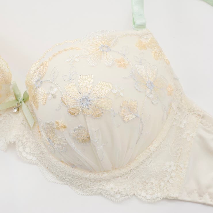 【EFカップ】エンブロイダリー３/４モールドカップブラ＆ショーツ | palissee | 詳細画像4 