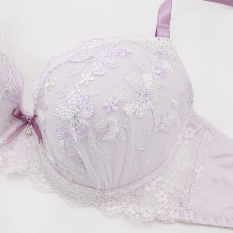 【EFカップ】エンブロイダリー３/４モールドカップブラ＆ショーツ | palissee | 詳細画像5 