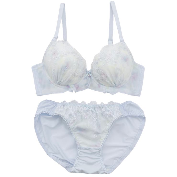 フルーフシフォンフリル３/４モールドカップブラ＆ショーツ | palissee | 詳細画像11 