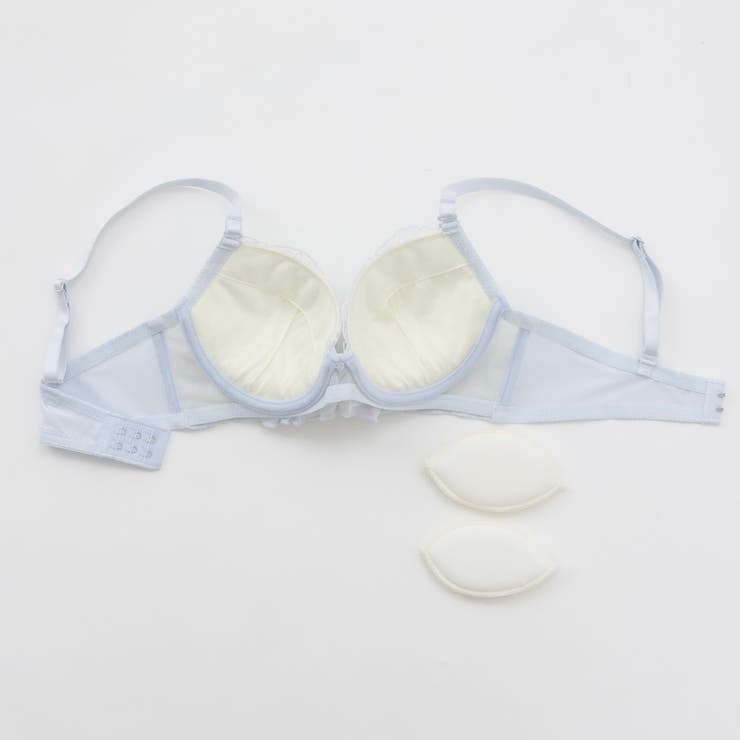 【EFカップ】フルーフシフォンフリル３/４モールドカップブラ＆ショーツ | palissee | 詳細画像7 