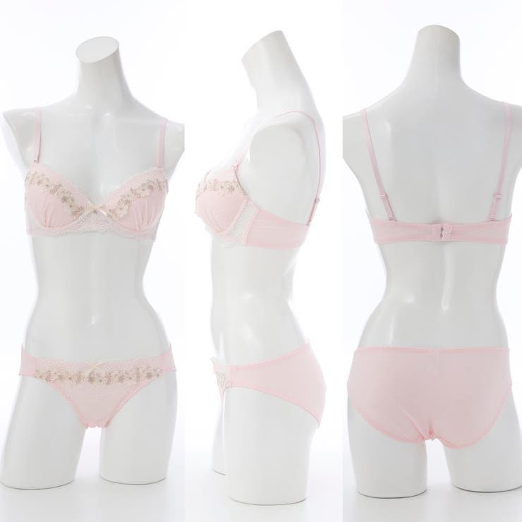 【EFカップ】ケミカルフラワー３/４モールドカップブラ＆ショーツ | palissee | 詳細画像2 