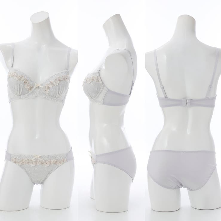 【EFカップ】ケミカルフラワー３/４モールドカップブラ＆ショーツ | palissee | 詳細画像3 