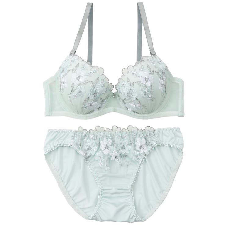 フェミニンフラワー刺繍３/４モールドカップブラ＆ショーツ | palissee | 詳細画像13 