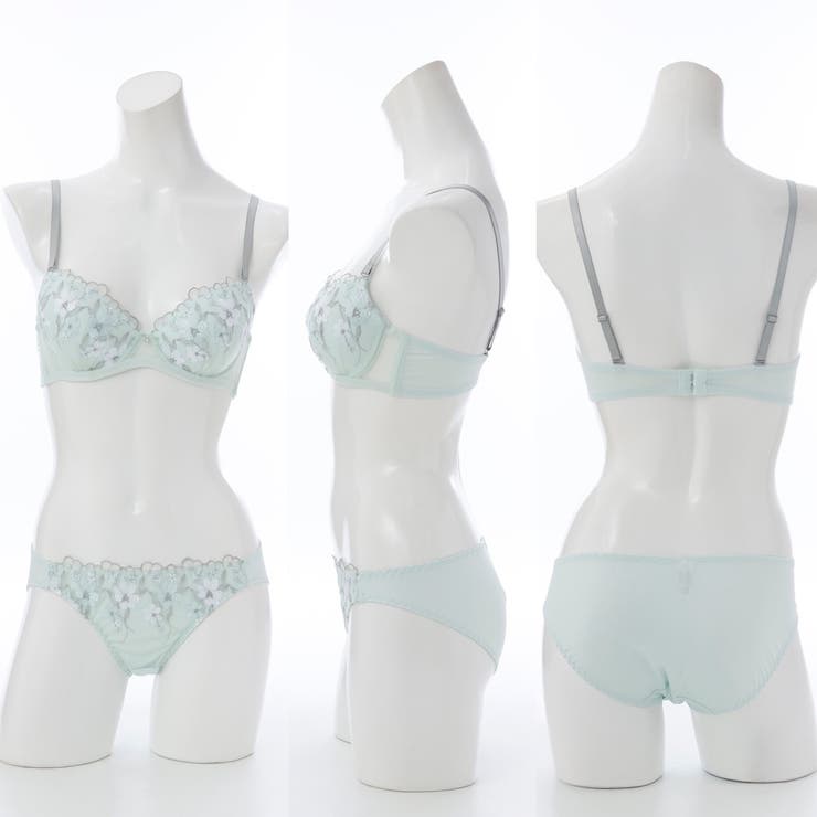 フェミニンフラワー刺繍３/４モールドカップブラ＆ショーツ | palissee | 詳細画像5 