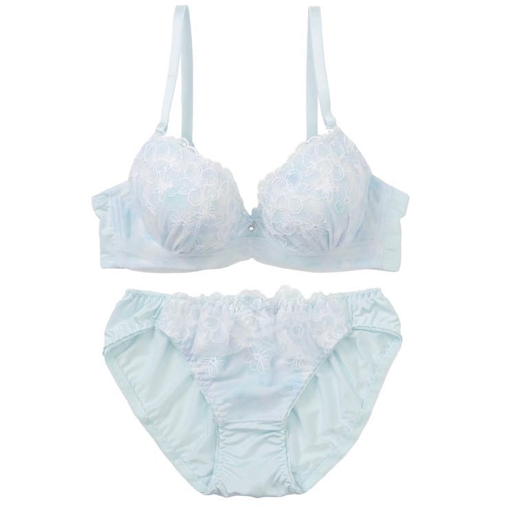 【EFカップ】パステルフラワープリント３/４モールドカップブラ＆ショーツ | palissee | 詳細画像17 