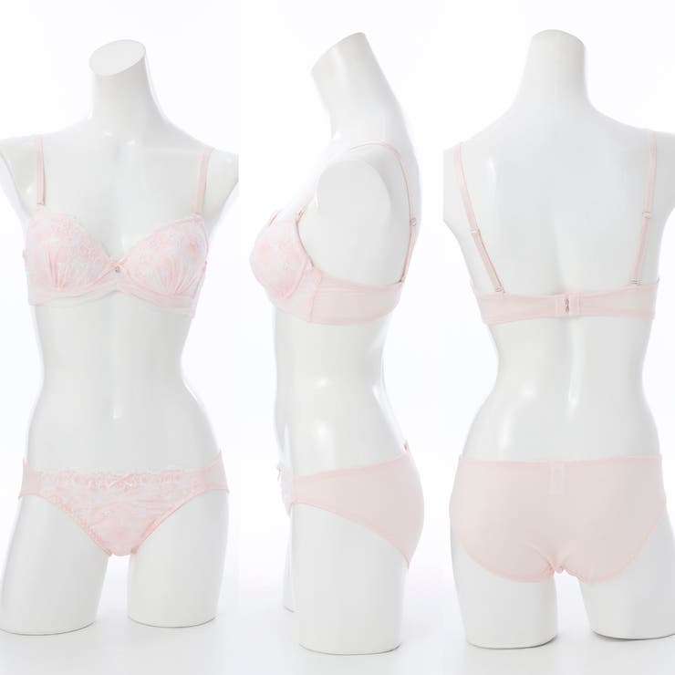 【EFカップ】パステルフラワープリント３/４モールドカップブラ＆ショーツ | palissee | 詳細画像2 