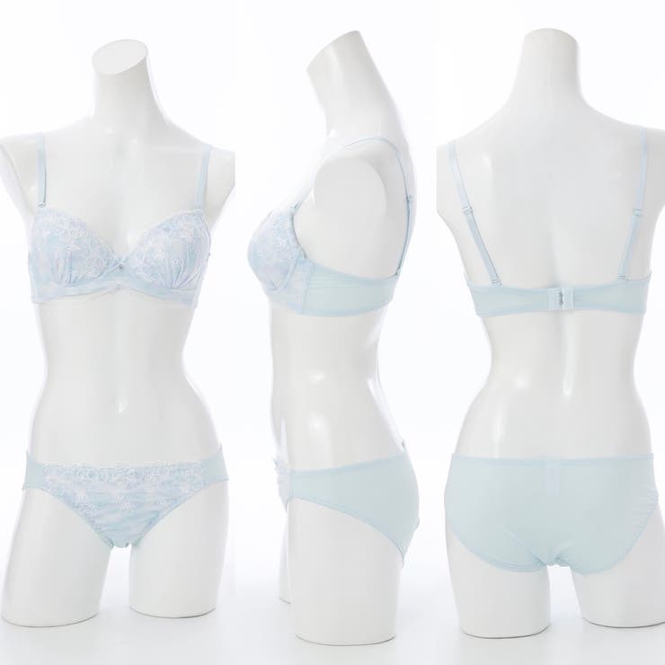 【EFカップ】パステルフラワープリント３/４モールドカップブラ＆ショーツ | palissee | 詳細画像4 