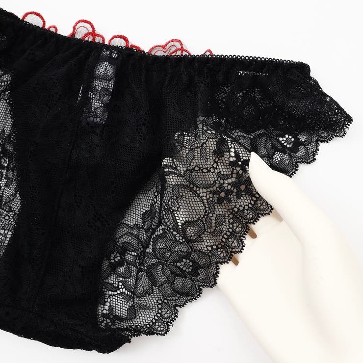 【EFカップ】ビターハートレーシィ３/４モールドカップブラ＆ショーツ | palissee | 詳細画像8 