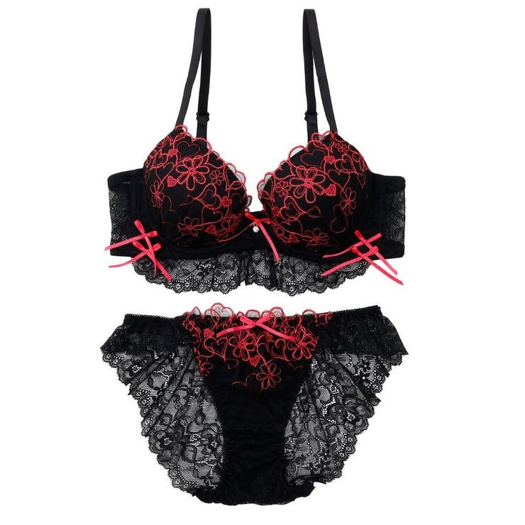 【EFカップ】ビターハートレーシィ３/４モールドカップブラ＆ショーツ | palissee | 詳細画像10 