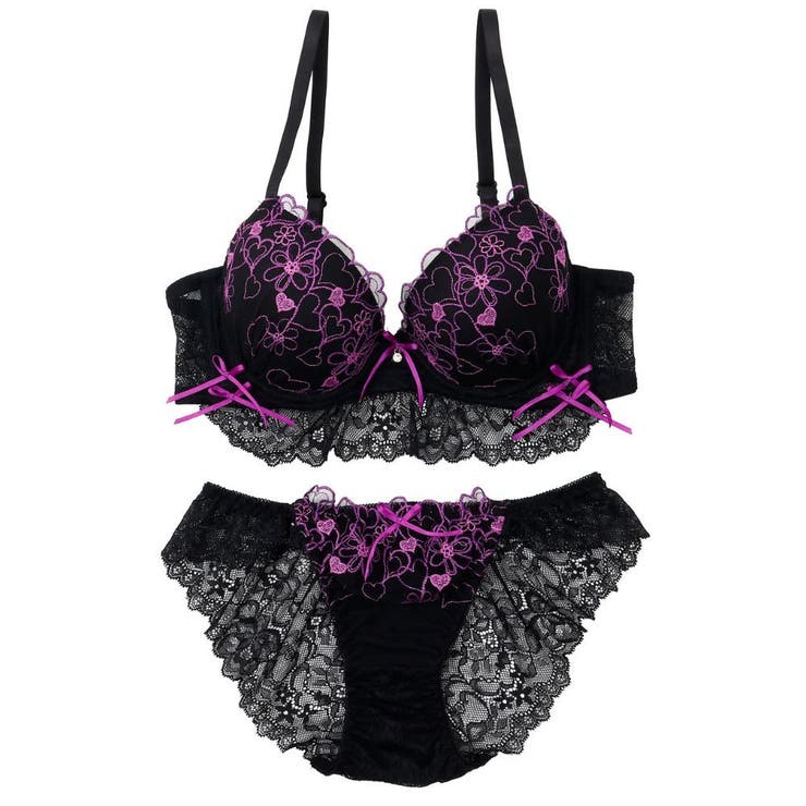 【EFカップ】ビターハートレーシィ３/４モールドカップブラ＆ショーツ | palissee | 詳細画像11 