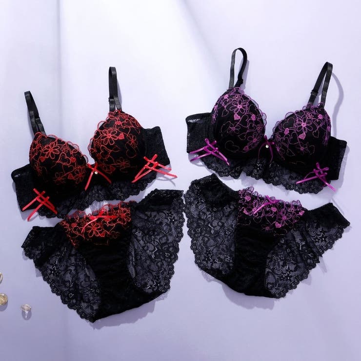 【EFカップ】ビターハートレーシィ３/４モールドカップブラ＆ショーツ | palissee | 詳細画像12 