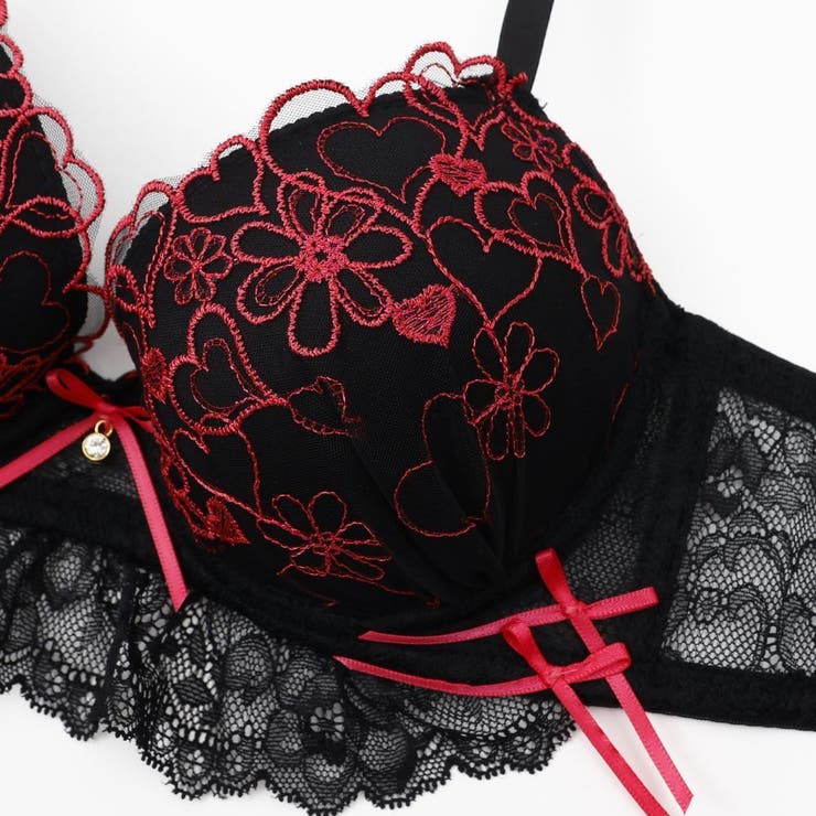 【EFカップ】ビターハートレーシィ３/４モールドカップブラ＆ショーツ | palissee | 詳細画像4 