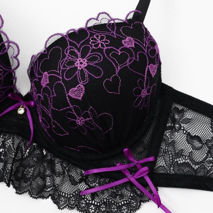 【EFカップ】ビターハートレーシィ３/４モールドカップブラ＆ショーツ | palissee | 詳細画像5 