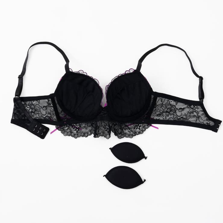 【EFカップ】ビターハートレーシィ３/４モールドカップブラ＆ショーツ | palissee | 詳細画像7 