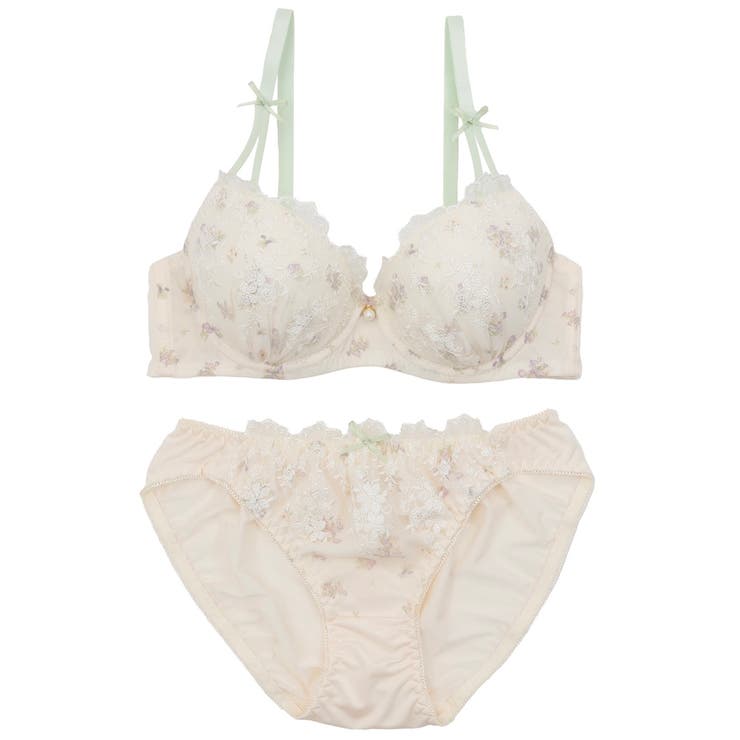 アンティークプリント３/４モールドカップブラ＆ショーツ | palissee | 詳細画像10 