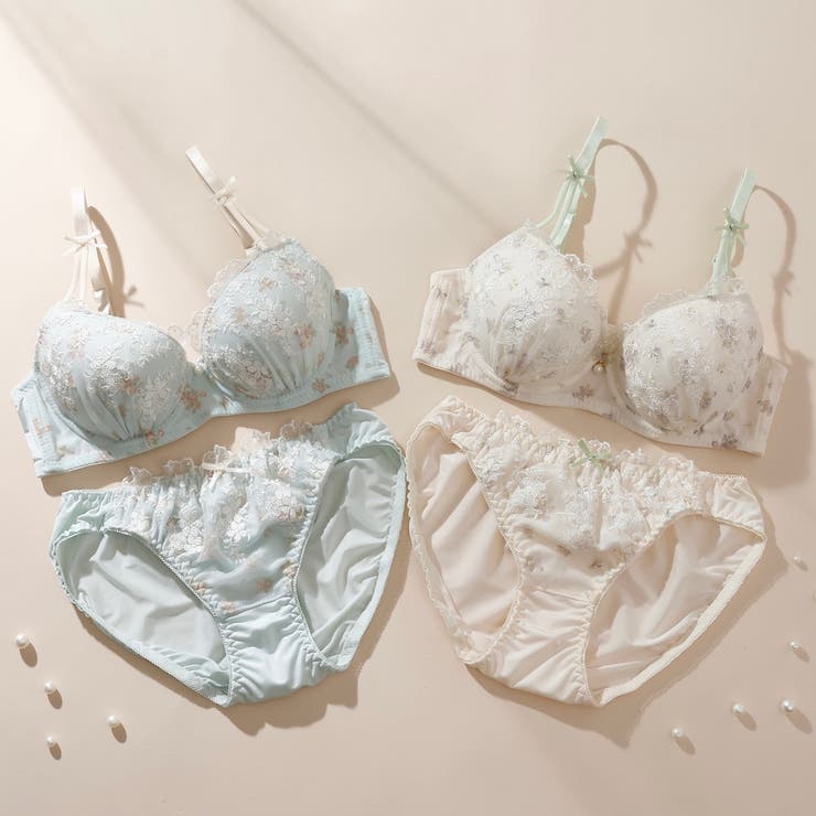 アンティークプリント３/４モールドカップブラ＆ショーツ | palissee | 詳細画像12 