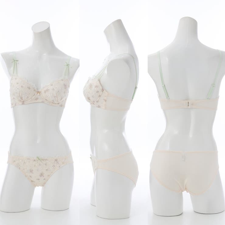 アンティークプリント３/４モールドカップブラ＆ショーツ | palissee | 詳細画像4 