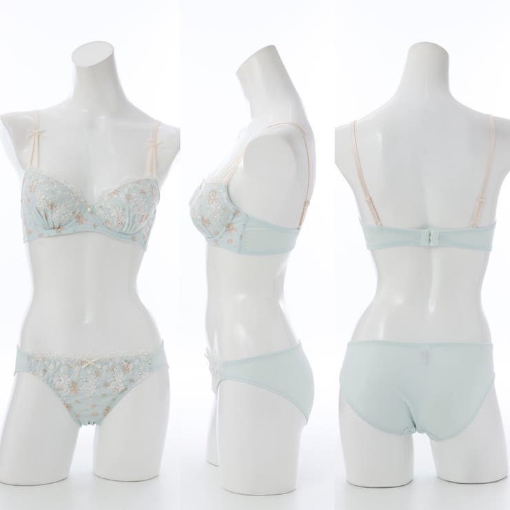 アンティークプリント３/４モールドカップブラ＆ショーツ | palissee | 詳細画像5 