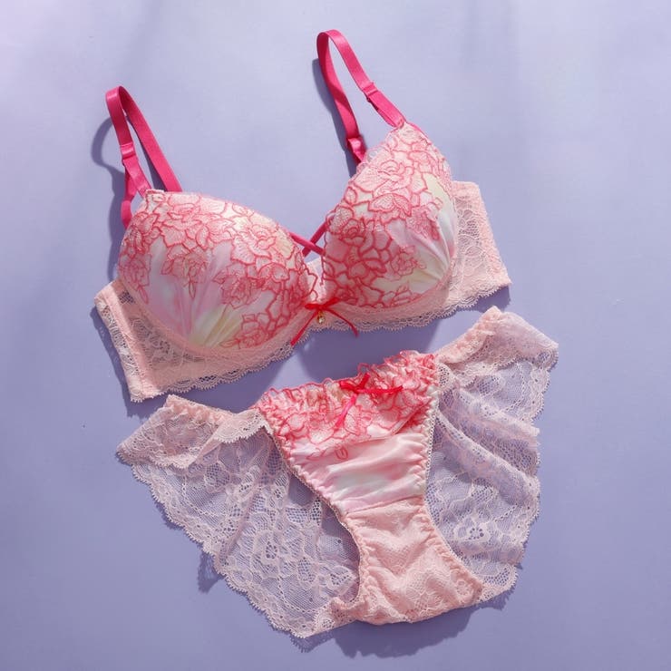 ピンク | 【EFカップ】ローズヴィーナス３/４モールドカップブラ＆ショーツ | palissee