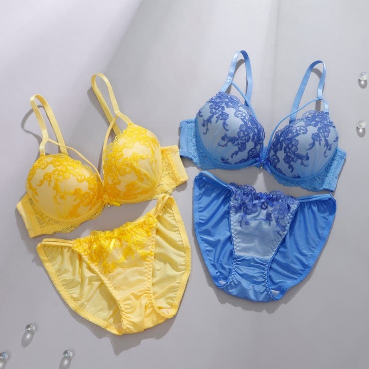 レディアントフラワーレース３/４モールドカップブラ＆ショーツ | palissee | 詳細画像12 