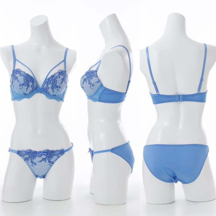 レディアントフラワーレース３/４モールドカップブラ＆ショーツ | palissee | 詳細画像3 