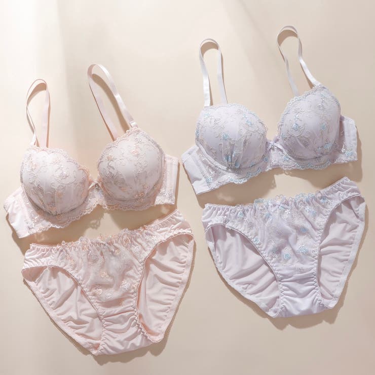 【EFカップ】プチローズ刺繍３/４モールドカップブラ＆ショーツ | palissee | 詳細画像12 