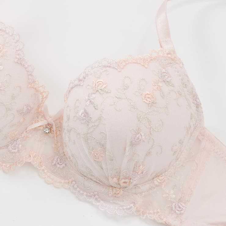 【EFカップ】プチローズ刺繍３/４モールドカップブラ＆ショーツ | palissee | 詳細画像4 