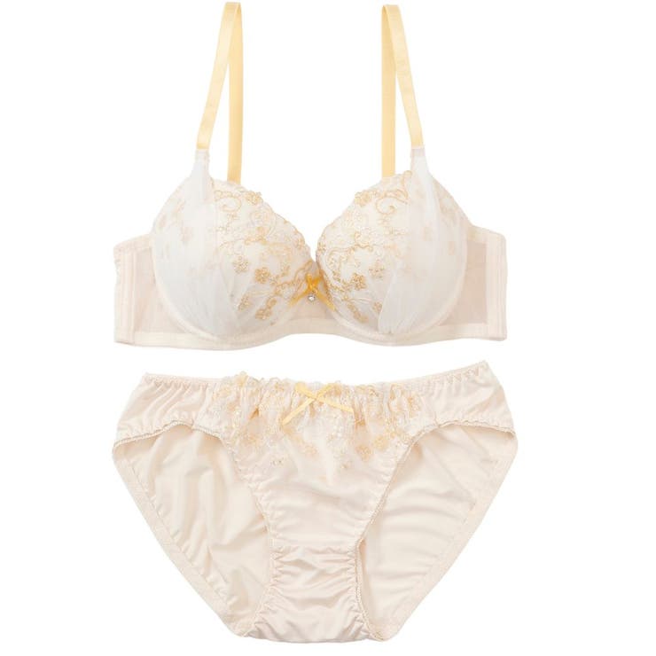 パピヨンフラワー３/４モールドカップブラ＆ショーツ | palissee | 詳細画像11 