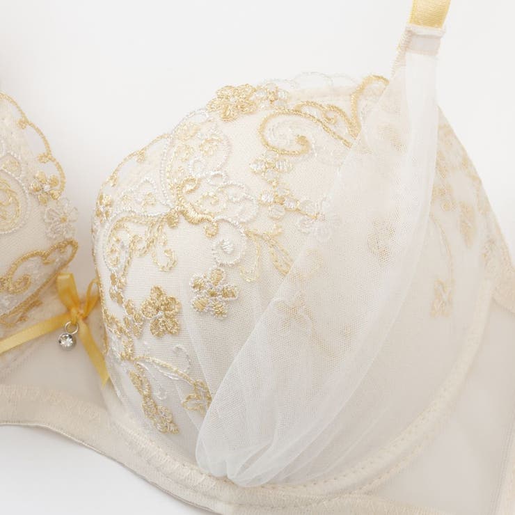 パピヨンフラワー３/４モールドカップブラ＆ショーツ | palissee | 詳細画像5 