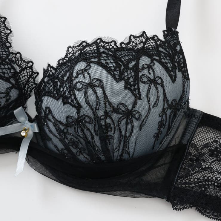 【EFカップ】Ribbon nocturne３/４モールドカップブラ＆ショーツ | palissee | 詳細画像6 