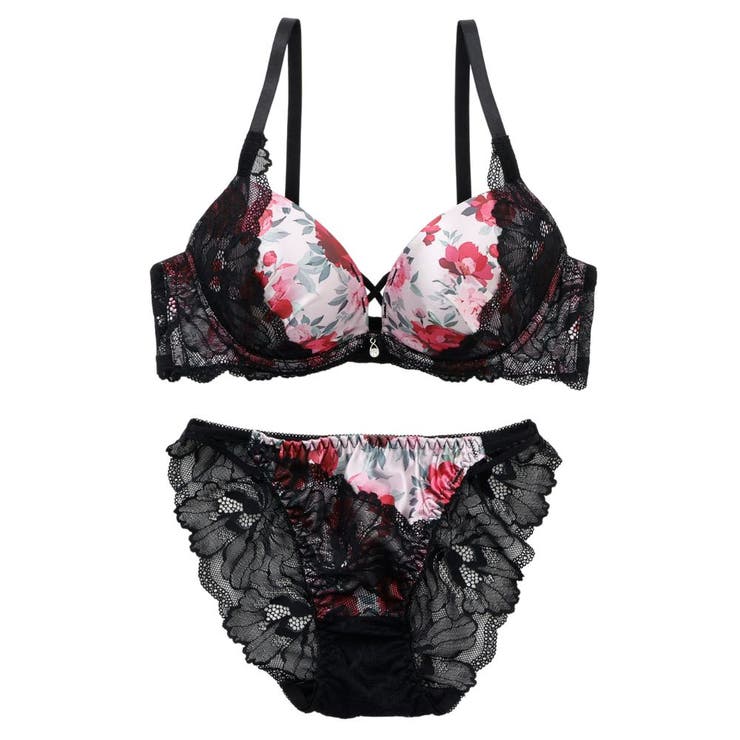 ローズプリント３/４モールドカップブラ＆ショーツ | palissee | 詳細画像11 