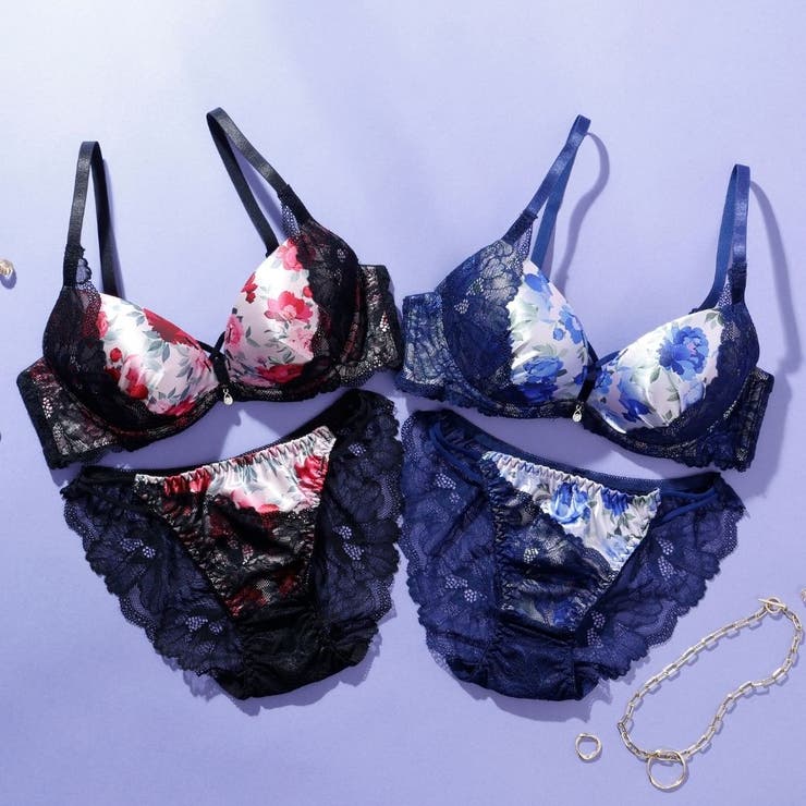 ローズプリント３/４モールドカップブラ＆ショーツ | palissee | 詳細画像2 