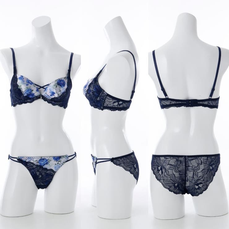 ローズプリント３/４モールドカップブラ＆ショーツ | palissee | 詳細画像4 