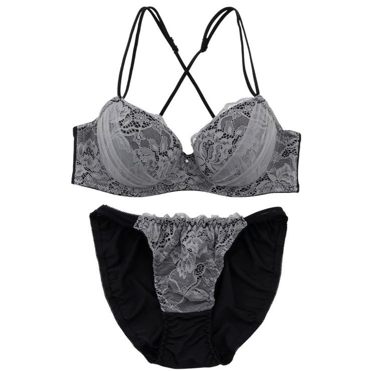 【EFカップ】バッククロスレース３/４モールドカップブラ＆ショーツ | palissee | 詳細画像14 