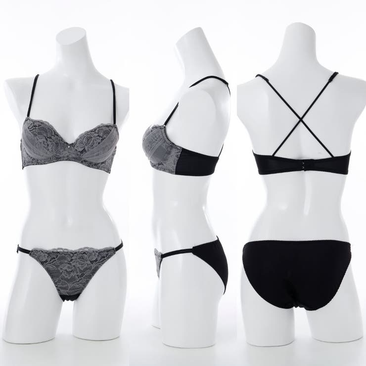 【EFカップ】バッククロスレース３/４モールドカップブラ＆ショーツ | palissee | 詳細画像6 