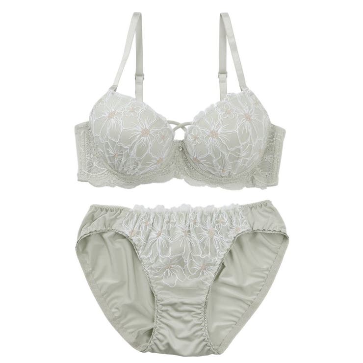 【EFカップ】ブルーミングフラワー３/４モールドカップブラ＆ショーツ | palissee | 詳細画像12 