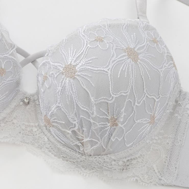 【EFカップ】ブルーミングフラワー３/４モールドカップブラ＆ショーツ | palissee | 詳細画像5 