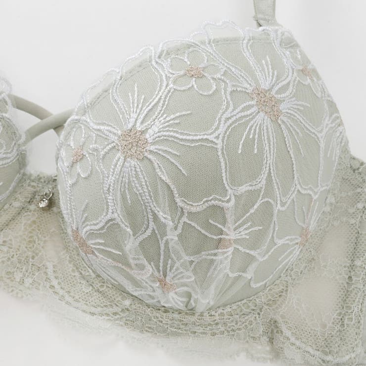 【EFカップ】ブルーミングフラワー３/４モールドカップブラ＆ショーツ | palissee | 詳細画像6 