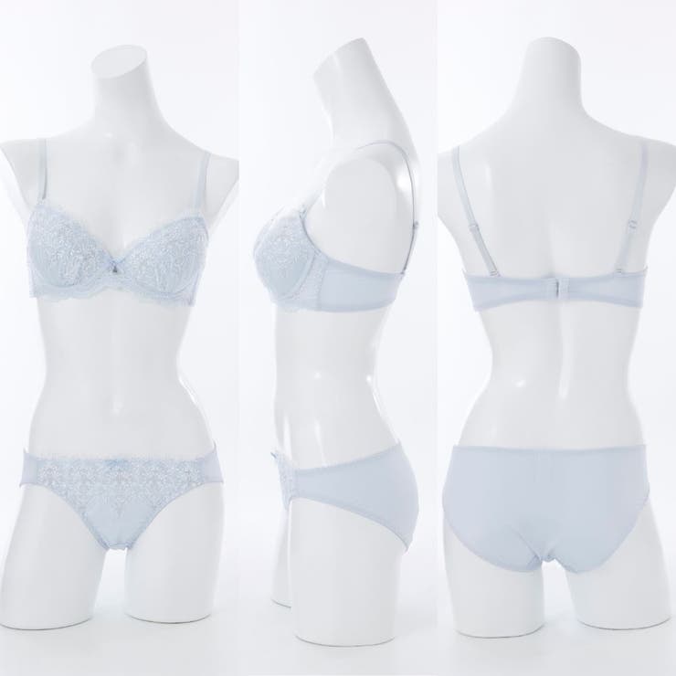 【EFカップ】シャイニーフラワー ３/４モールドカップブラ＆ショーツ | palissee | 詳細画像4 