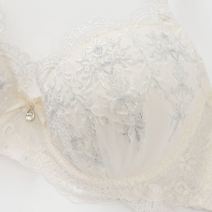 【EFカップ】シャイニーフラワー ３/４モールドカップブラ＆ショーツ | palissee | 詳細画像5 