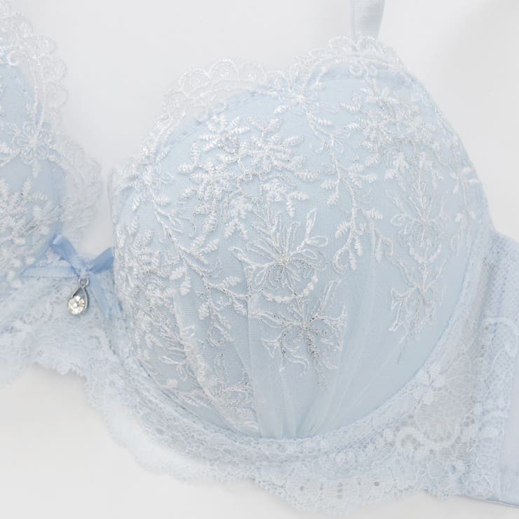 【EFカップ】シャイニーフラワー ３/４モールドカップブラ＆ショーツ | palissee | 詳細画像6 