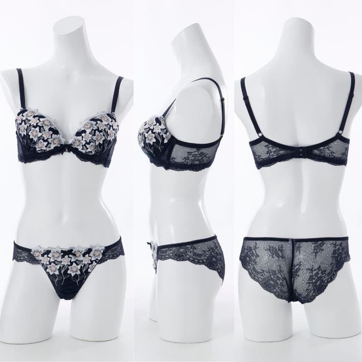 【脇高】ムーンライトフラワー 脇高ブラ＆バックレースショーツ A | palissee | 詳細画像3 