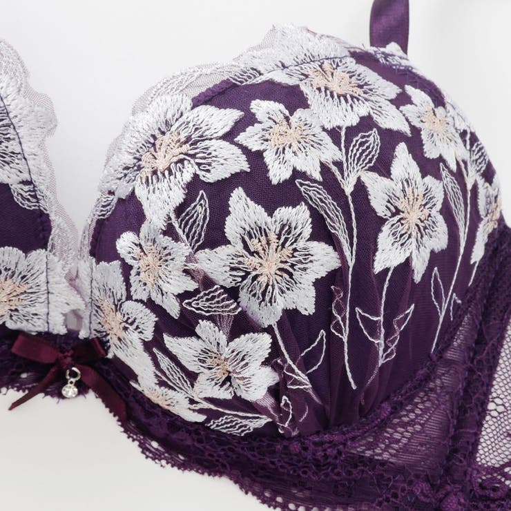 【脇高】ムーンライトフラワー 脇高ブラ＆バックレースショーツ A | palissee | 詳細画像6 