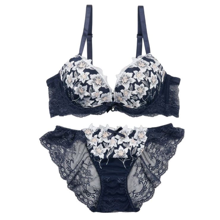 【脇高】 ムーンライトフラワー 脇高ブラ＆バックレースショーツ  E F | palissee | 詳細画像11 