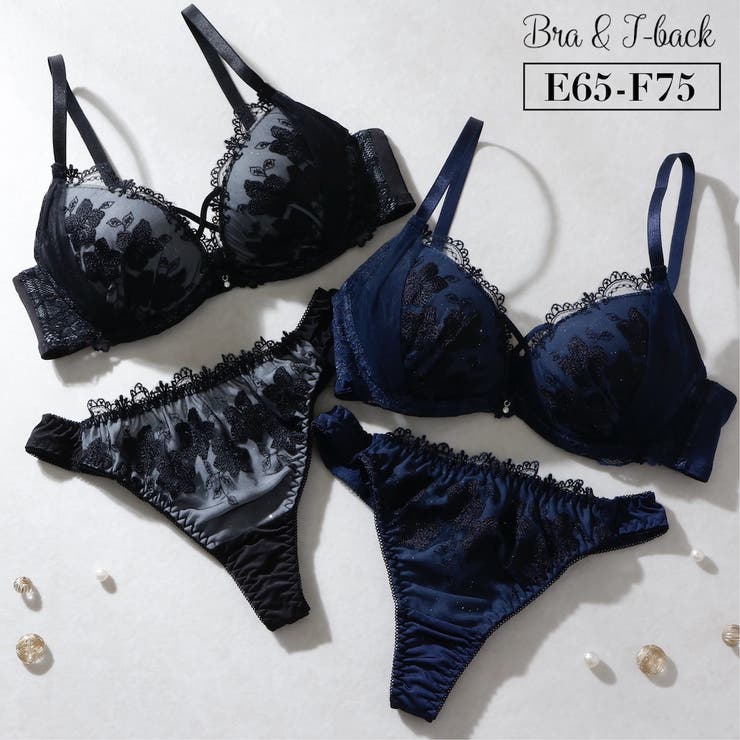 【EFカップ】Sparkle Veil ブラ＆Tバックショーツ | palissee | 詳細画像1 