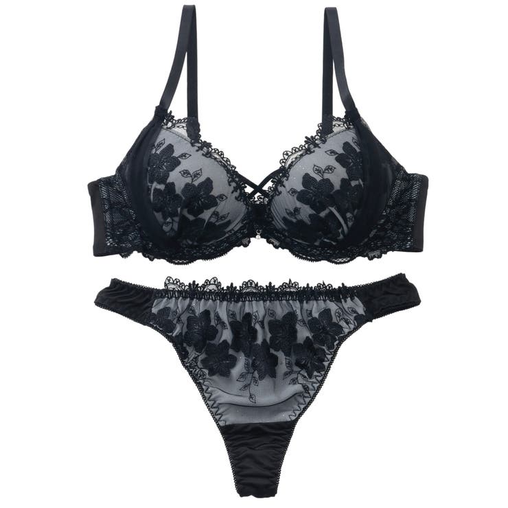 【EFカップ】Sparkle Veil ブラ＆Tバックショーツ | palissee | 詳細画像10 